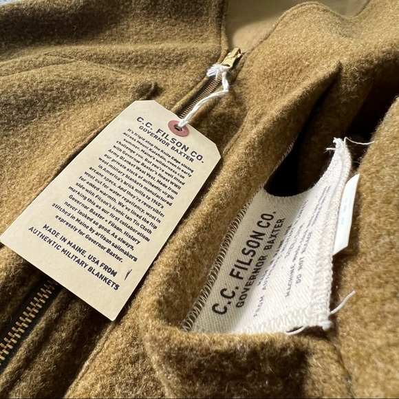 Filson X Governor Baxter S/M Military Wool Blanket Reversible Vest Made in USA - Picture 4 of 12